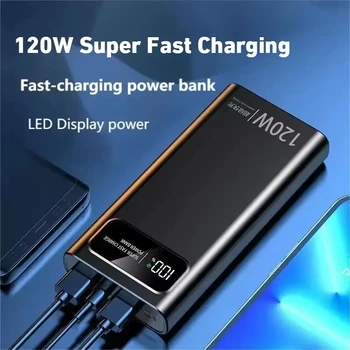 Xiaomi 120W Super Fast Charging 200000mAh High Capacity Power Bank Battery Digital Display Power Bank For Iphone Samsung Huawei 2