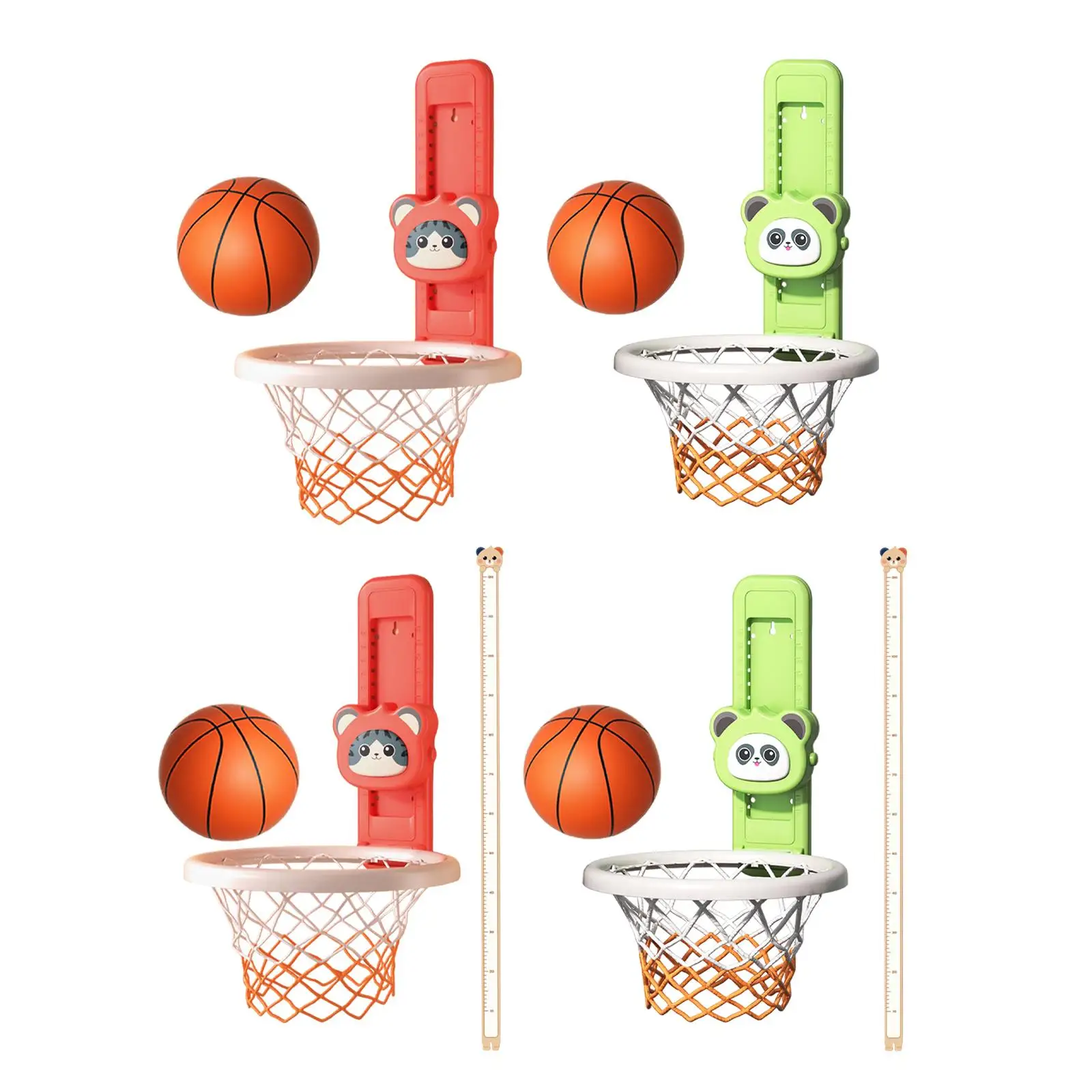 

Kids Basketball Hoop Jump Trainer with Voice Broadcast Exercise with Light Touch