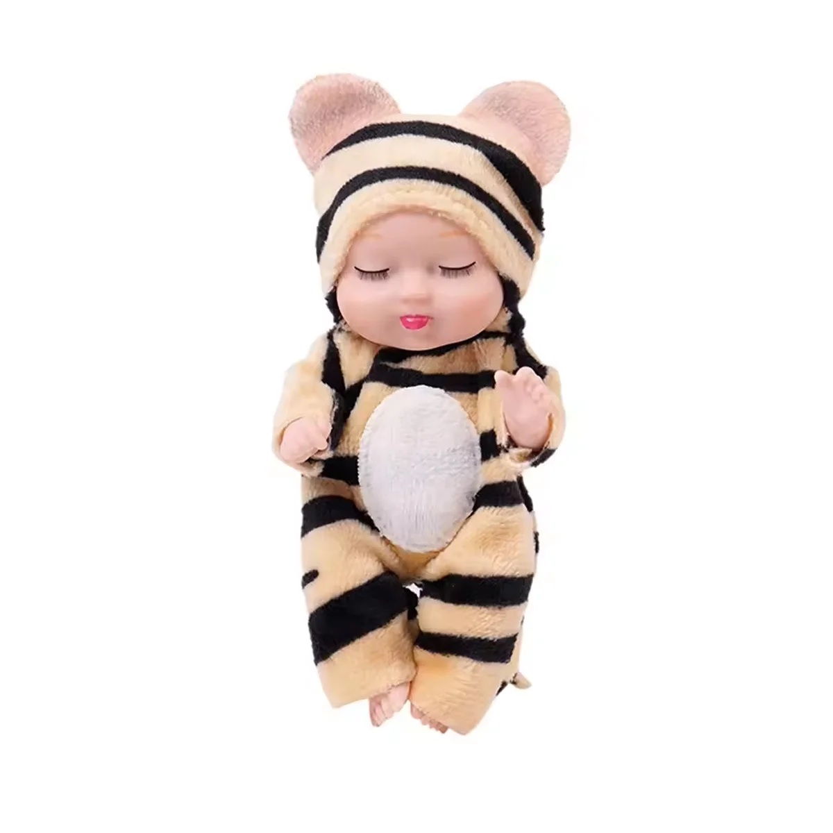 6PCS Mini Puppen Niedliche Tier Kleidung Mode Serie Puppen Simulation Wiedergeburt Puppe Set Niedliche Kleine Puppen Perfekte Geburtstag geschenke – Detail 8