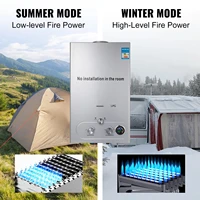 Chauffe-eau au Propane GPL 12L chauffe-eau mural affichage numérique pour famille RV Camping chauffe-eau Portable sans réservoir 3