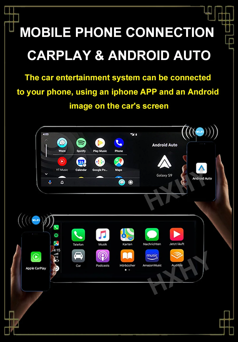 Qualcomm 12.8inch Android 15 8Core 12+256G Car Radio Multimedia BT Auto For Benz