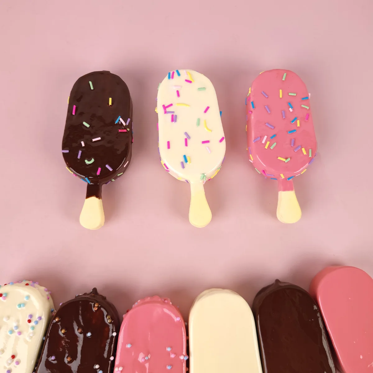 Simulation popsicles ice cream popsicles dessert cakes simulated food holiday gift decoration props DIY cuteSweet gifts food model,kitchen food toys,fake food prank toys