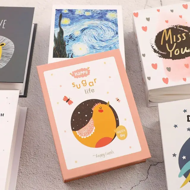 Livre commémoratif de rappel mignon, collection d'albums, album photo 4R, dessin animé, bon moment, cadeau, 100 pièces 4