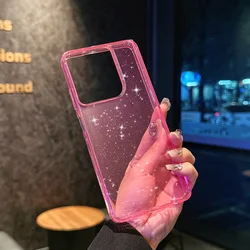 Luxury Transparent Glitter Bling Wireless Charging Magnetic Airbag Case for Motorola Moto G Stylus 5G (2025) (TS - TF)