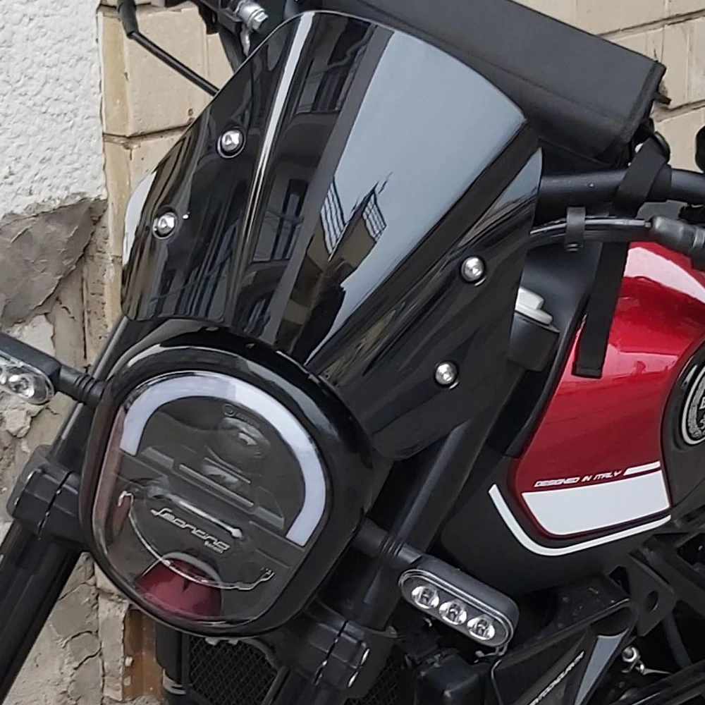 Motorbike Accessories Motorcycle Windshield For Benelli Leoncino 250 Windscreen Wind Deflectors Headlight Viser Visor 2021 2020