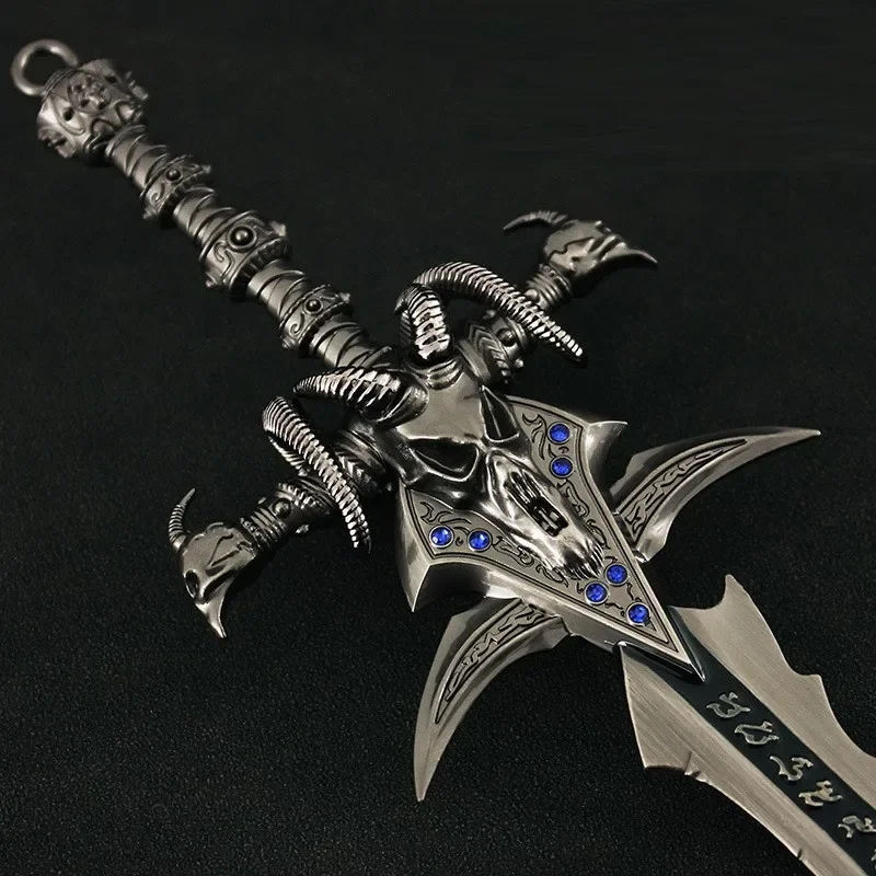 15-30cm World of Warcraft Lich King Frostmourne Alloy Sword Game Keychain Ornaments Collection Desktop Display Gift Toys 6