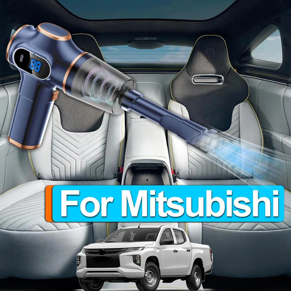 1Set For Mitsubishi Mini Car Vacuum Cleaner Cordless Powerful Wireless Car Home Auto Cleaner HandHeld Portable Cleaning Machine
