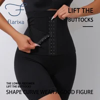 Flarixa 1/2/3Pcs High Waist Women Waist Trainer Panties Strong Tummy Control Body Shaper Postpartum Butt Lifting Boxers Shorts