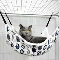 Pet Cat Nest Cat Hammock Iron Cage Breathable Double-sided Available Hanging Pet Supplies Cat Sleeping Bag