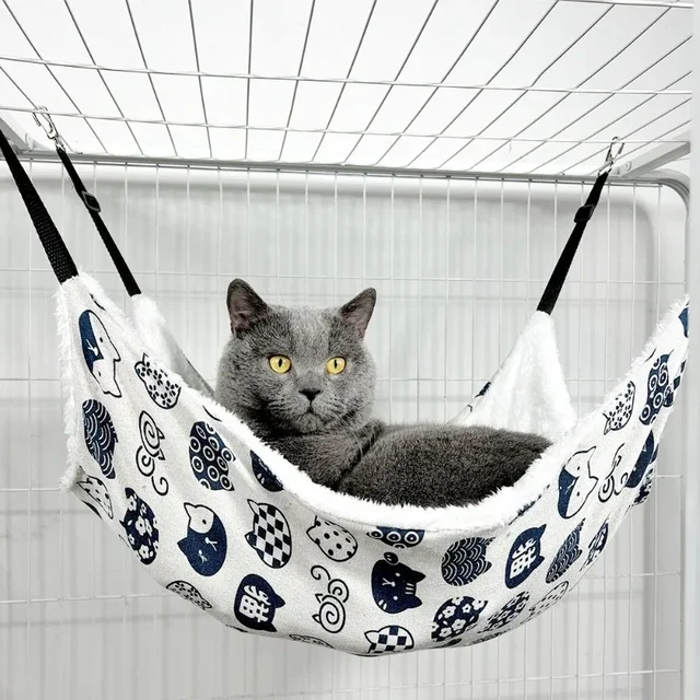 Pet Cat Nest Cat Hammock Iron Cage Breathable Double-sided Available Hanging Pet Supplies Cat Sleeping Bag