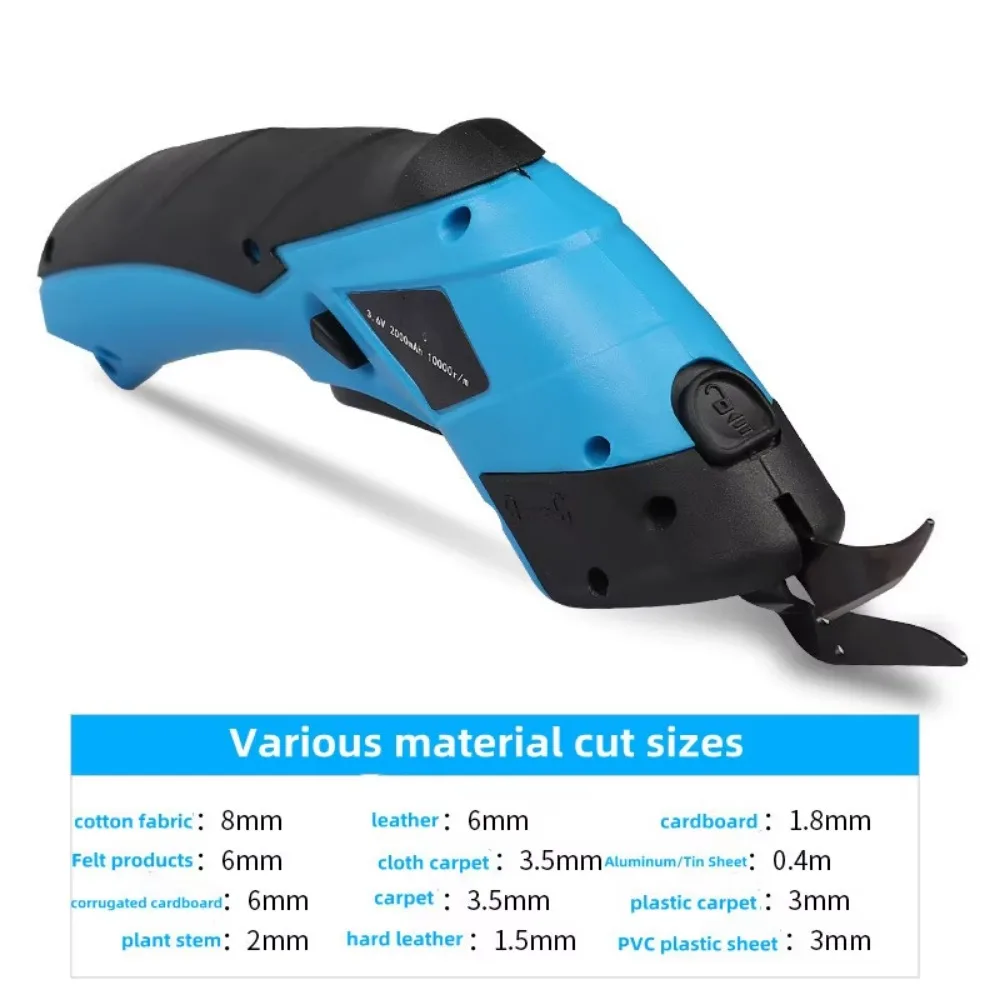 New cordless electric tailoring scissors USB charging Suitable for cutting cotton fabric/leather/cloth and other materials 6