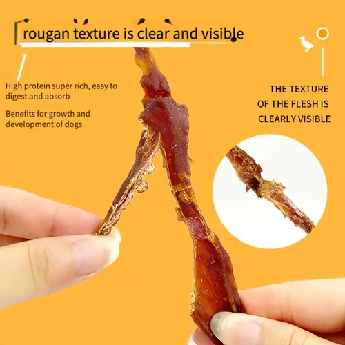 2-Pack(2 x 200g/7.05oz)Chicken Jerky Treats For Small, Medium, Large Dog, Made With Real Pure Chicken - Healthy - Image 5