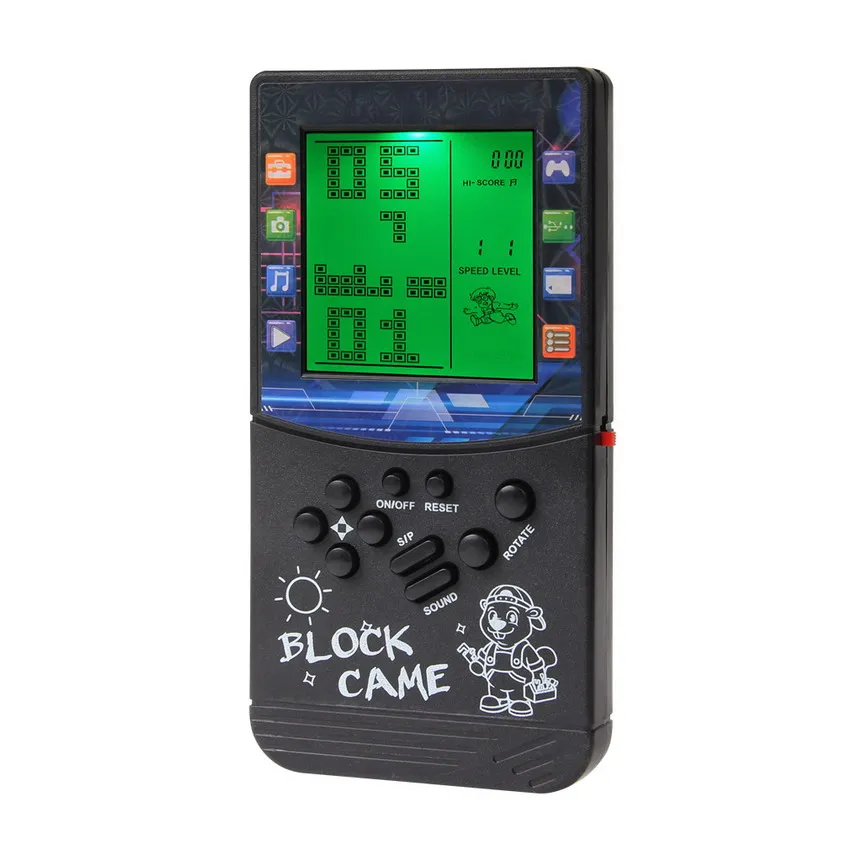 Green light large screen Brick game console built-in classic