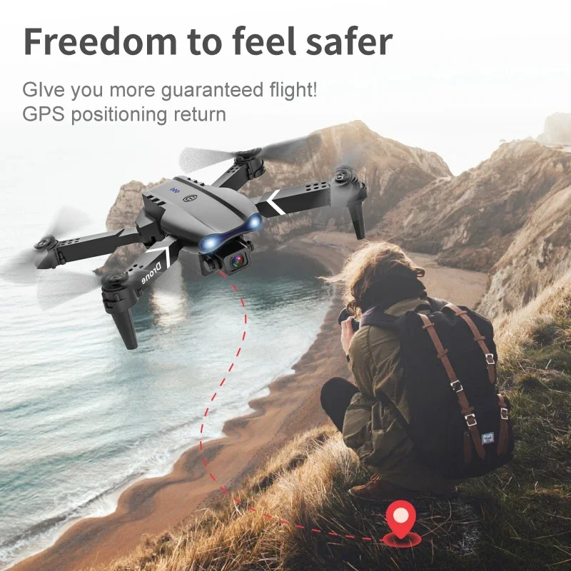 รูปสินค้า โดรน 4K เลเซอร์หลีกเลี่ยงอุปสรรค GPS กลับบ้านอัตโนมัติ