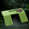 1pc Turtle Basking Platform with Suction Cups - Plastic Terrarium Bowls for Aquatic Reptiles, Amphibians - Tortoise Resting Terr 4
