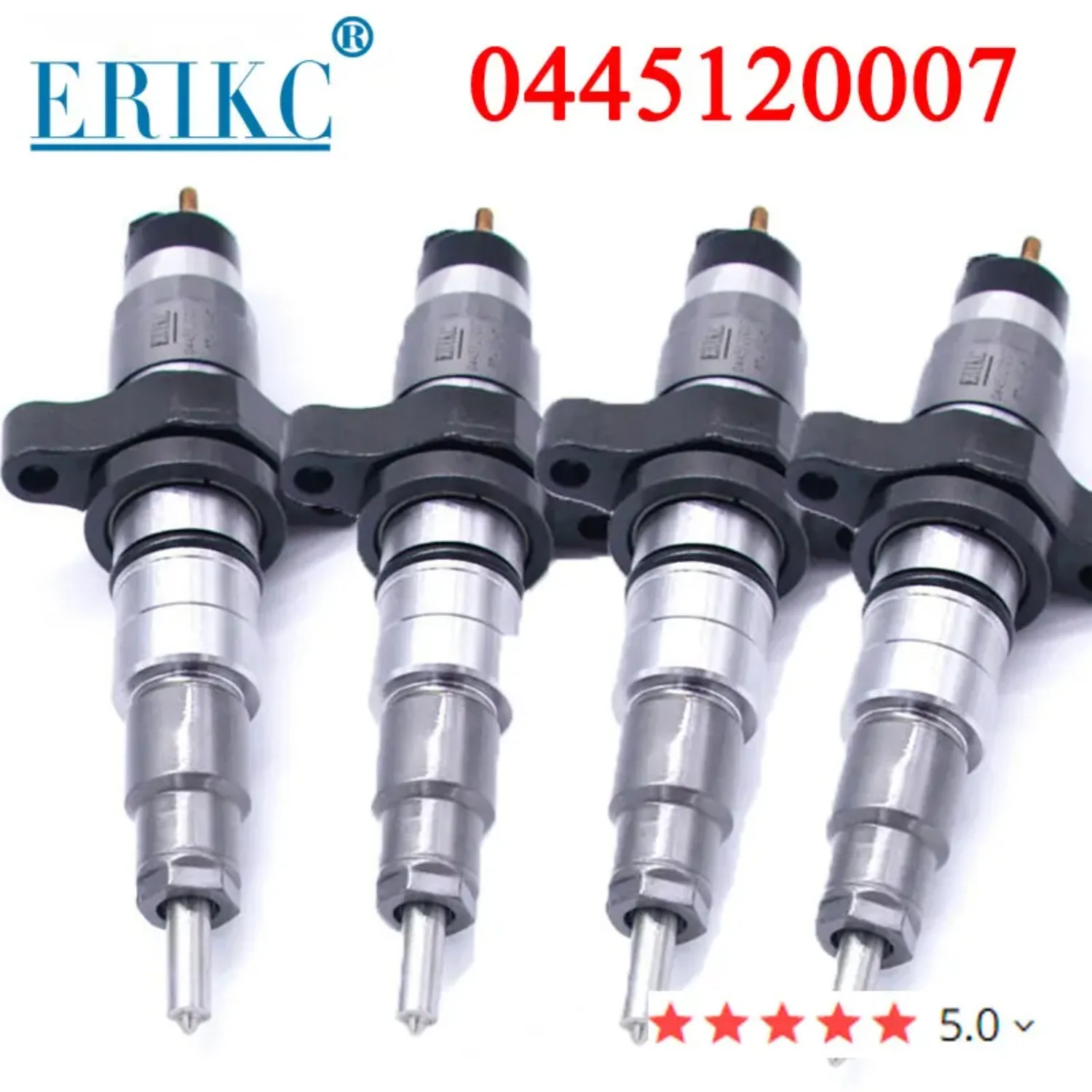 

4PC 0445120007 0986435508 New Diesel Fuel Injector for Bosch Agrale-Deutz MA 12.0 E-Troni Cummins Ford IVECO 0 445 120 007