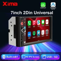 XIMA 2Din 7 "IPS universel sans fil CarPlay Android Auto autoradio stéréo multimédia Autoaudio FM récepteur miroir lien moniteur 1