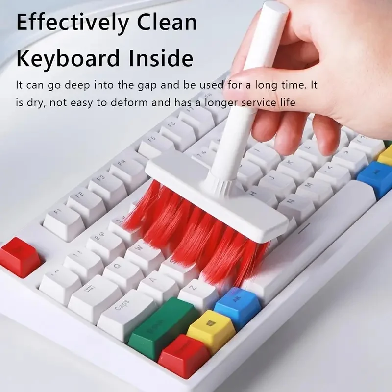 5-in-1 Computer Keyboard Cleaner Brush Kit Earphone Cleaning Pen For Headset Keyboard Cleaning Tools Cleaner Keycap Puller Kit
