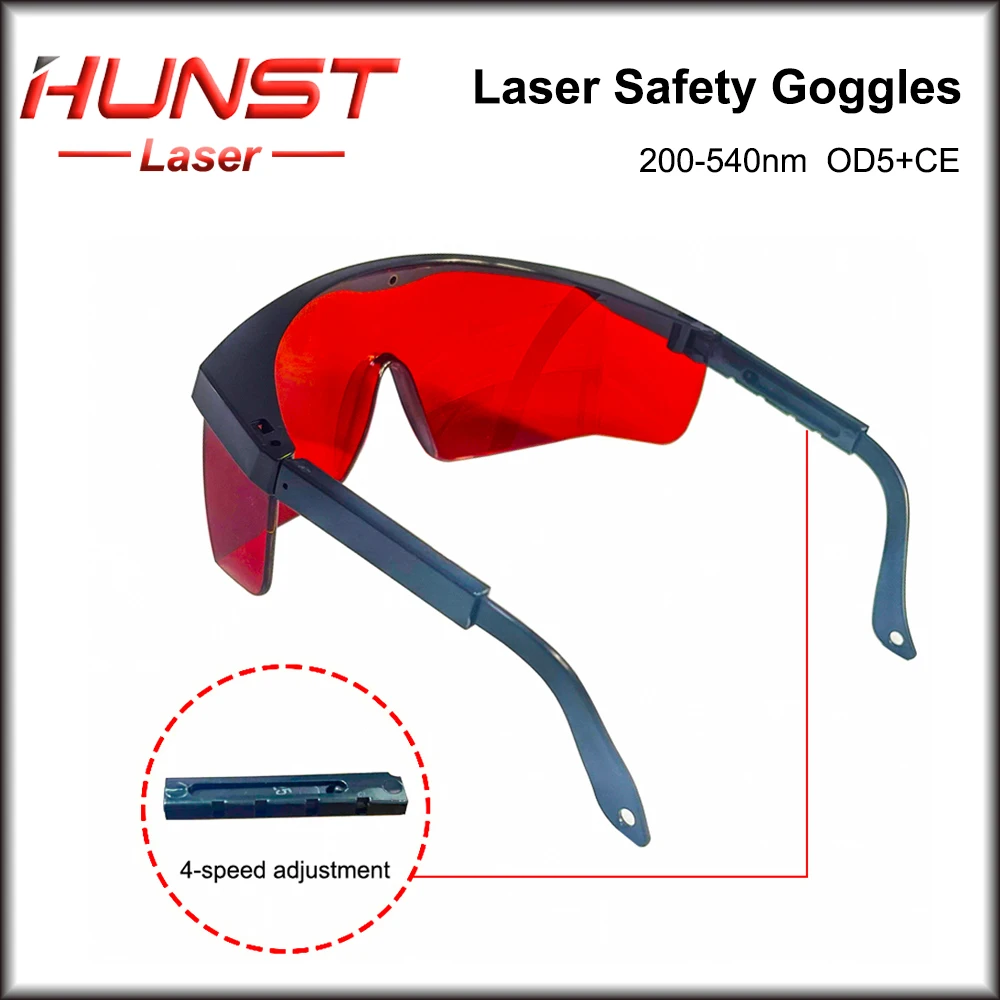 HUNST Laser Safety Glasses UV Infrared Beauty Hair Removal Anti-Dust Goggles 200-540nm OD5 CE Goggles
