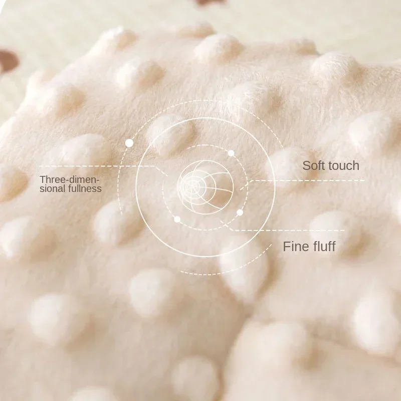 Cartoon Bear Baby Stroller Seat Cushion Cotton Soft Newborn Car Seat Pad Infant Pushchair Mattress Mat Kid Pram Accessories