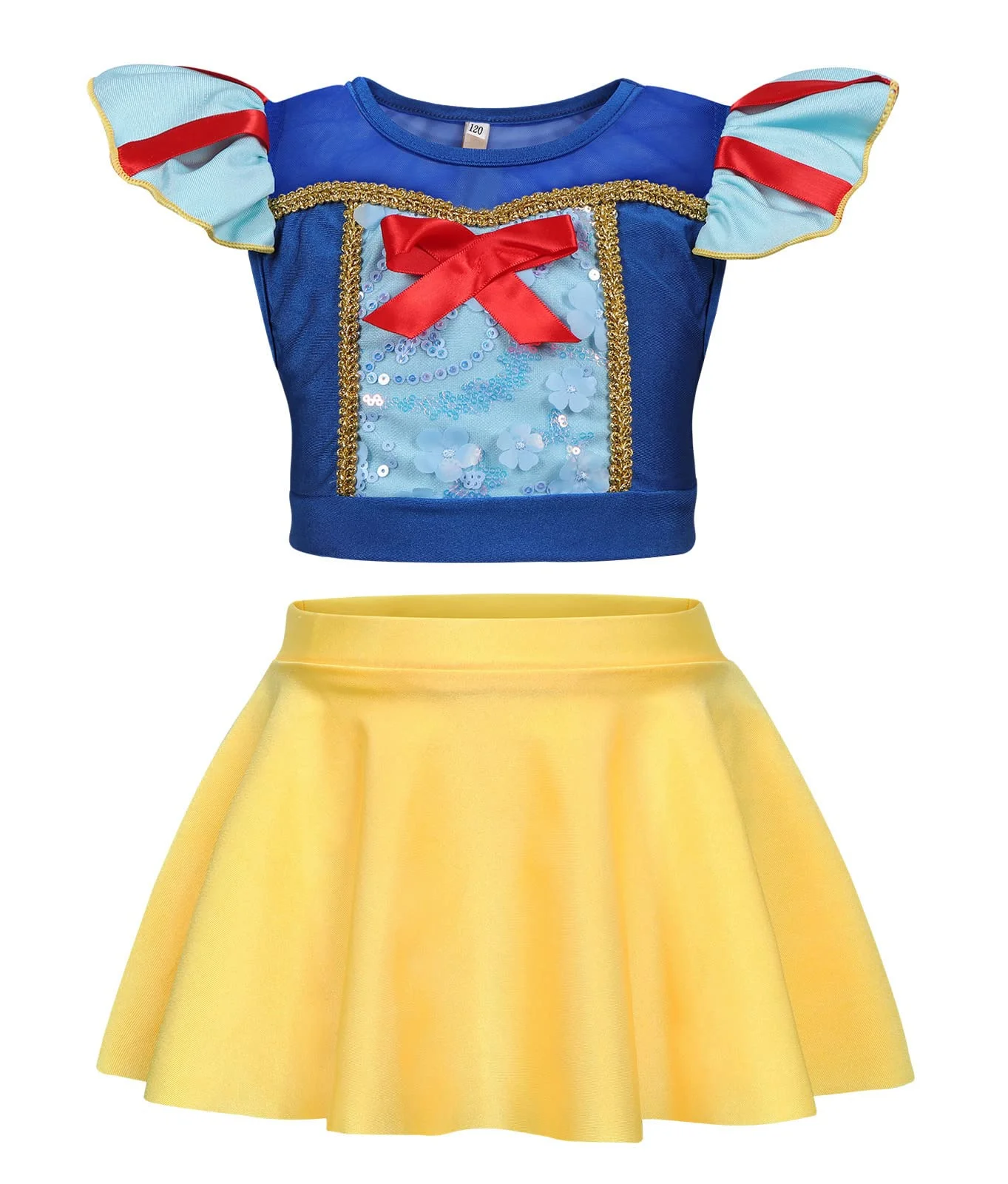 thumbnail image 1 of Disney-traje de baño de La Sirenita Ariel para niña, conjunto de 2 piezas de Minnie Mouse, princesa Blancanieves, Rapunzel, Bikini para playa, 1 of 5