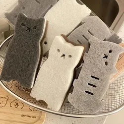4 - Piece Adorable Cat - Shaped Kitchen Sponge Set - Three - Layer Design for Dishwashing and Cleaning - Must - Have Kitchen Essentials (4PCS)