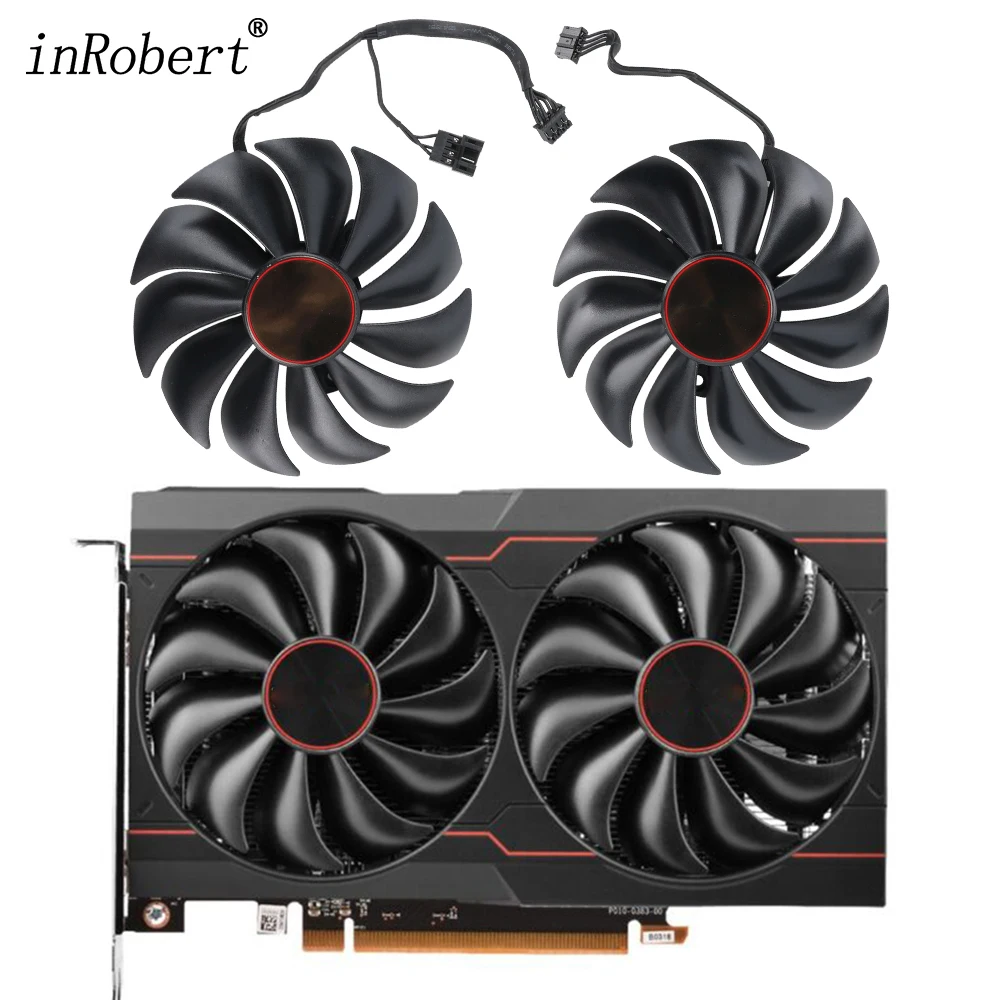 Ventola Di Raffreddamento Rx6500 Xt 90Mm Per Sapphire Pulse Amd Radeon Rx 6500 Xt Ventola Di Raffreddamento Della Scheda Grafica Con Custodia