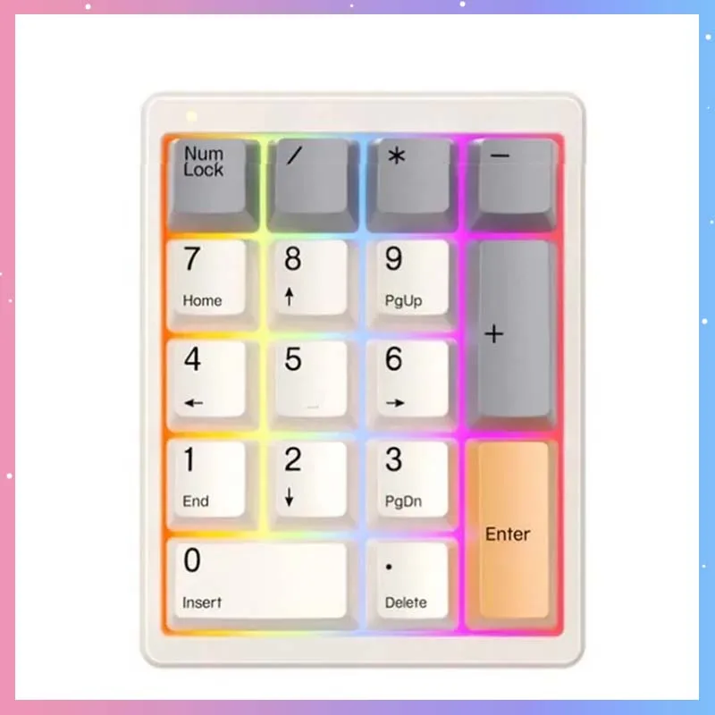 

Magic-Force MF17 QMK/Механическая цифровая стандартная клавиатура RGB для внешнего блокнота, счета, кассы, Подарочная клавиатура