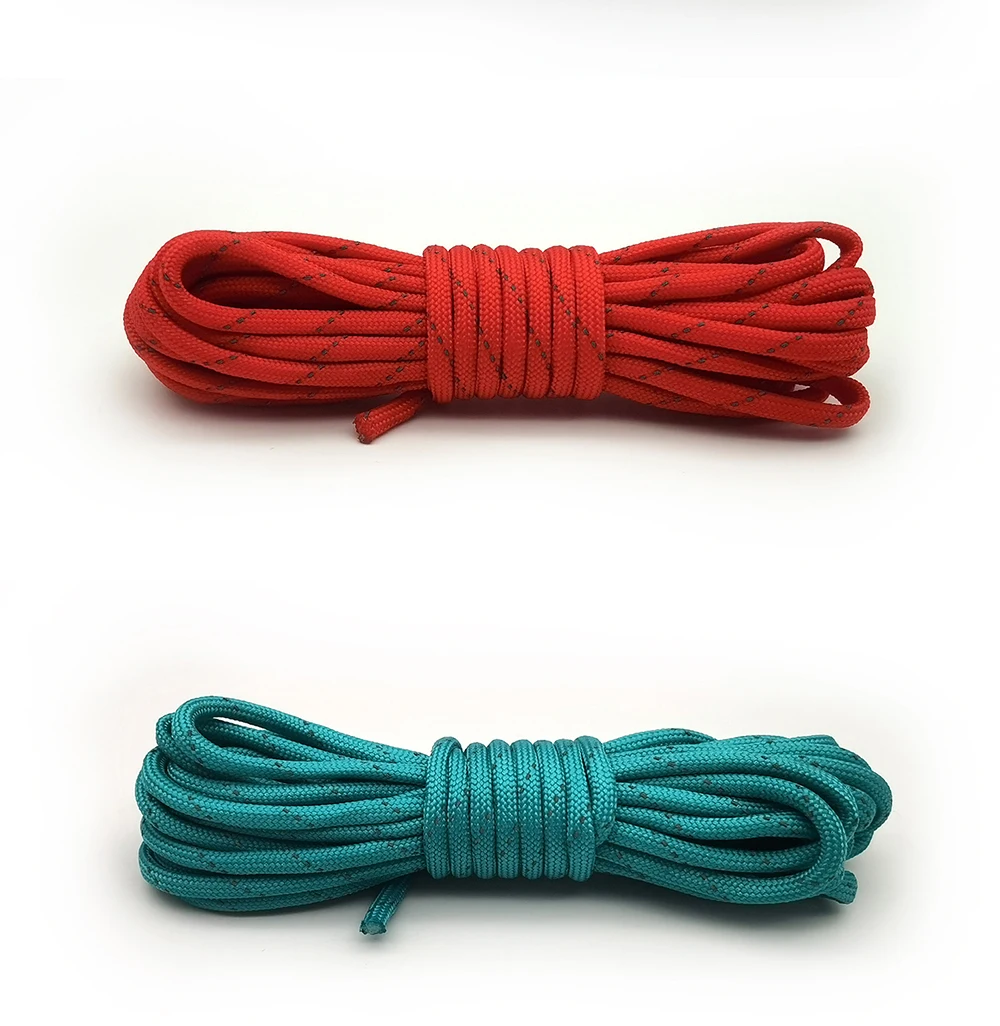 Länge 5 m/10 m, 7-strängiges reflektierendes Paracord, 4 mm Durchmesser, Outdoor-Camping-Zeltseil, Armband, geflochtenes Seil, Nachtreflektierendes Seil – Detail 5