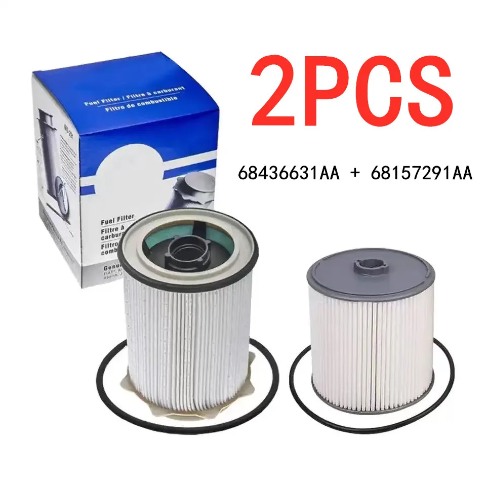 Fuel Filter Kit 2PCS 68436631AA 68157291AA for Dodge Ram 2500 3500 4500