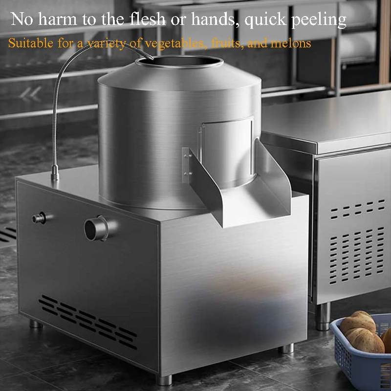 

Industrial Electric Automatic Fruit And Vegetable Skin Peeler Potato Radish Carrot Peeling Washing Machine