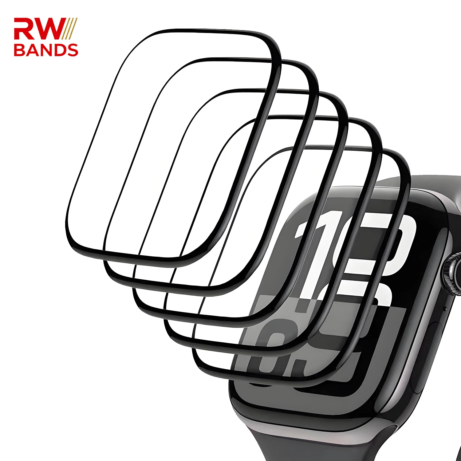 Curved Screen Protector Film Pack for Apple Watch - 5 Pieces