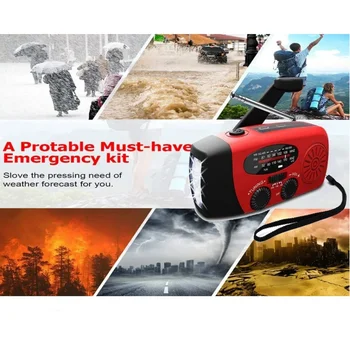 Rechargeable LED Flashlight & Weather Radio 1