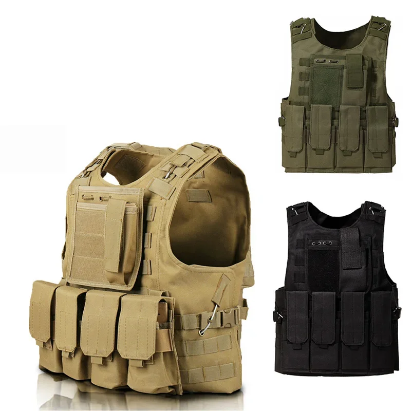 

Tactical Vest Military Airsoft Assault Molle Vests Combat Waistcoat Camouflage Vest Outdoor Clothing Hunting Equipment