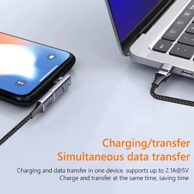 USB4.0 마그네틱 8K@60Hz USB C 어댑터 140W USB C to Type C 40Gbps 고속 충전 컨버터 케이블 (태블릿/폰 충전 어댑터용)
