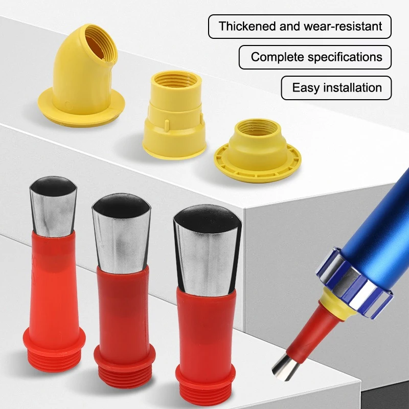 20Pcs Stainless Steel Caulk Nozzle Applicator Caulking Finisher Glue Sealant Finishing Tool Kitchen Bathroom Sink Joint caulking gun nozzles caulking nozzle