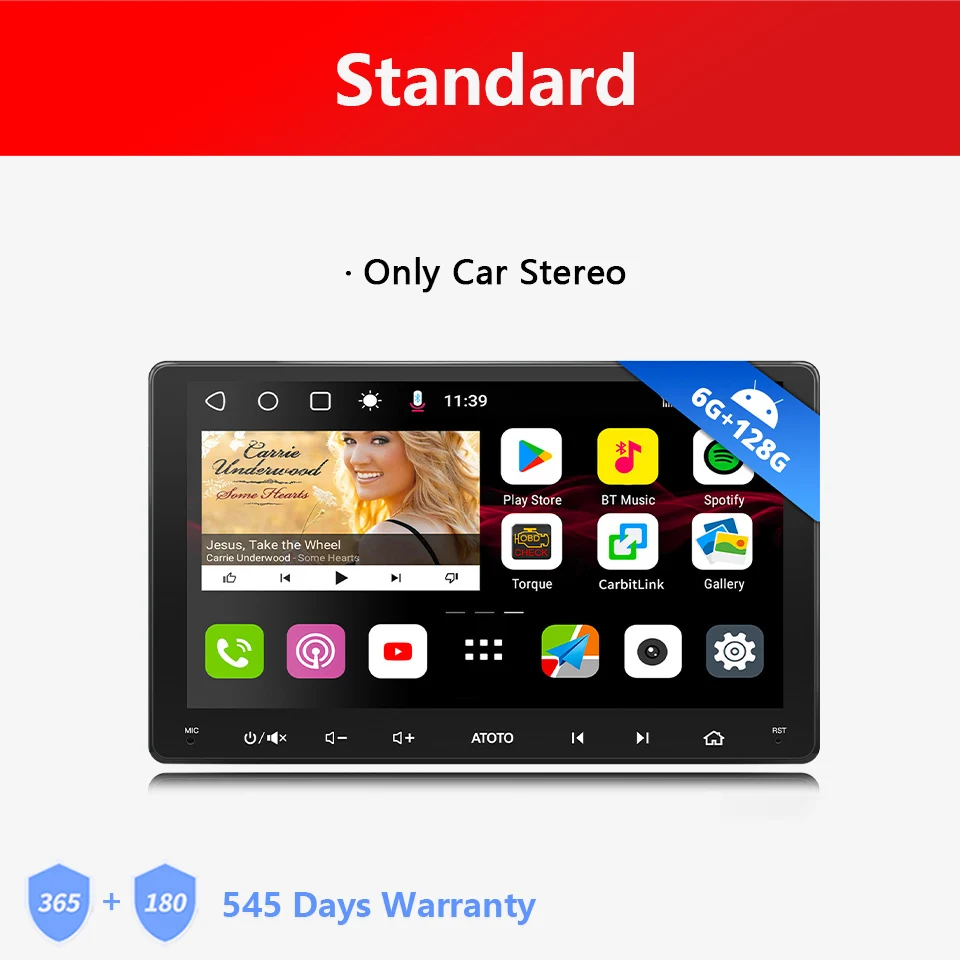 ATOTO 9 inch 6G+128G Android Car Stereo Touch Screen Wireless