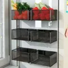 Magnetic Storage Rack Refrigerator Outer Magnet Hanging Divine Artifact Portable Kitchen School on The Bed Snack Storage Shelves 3