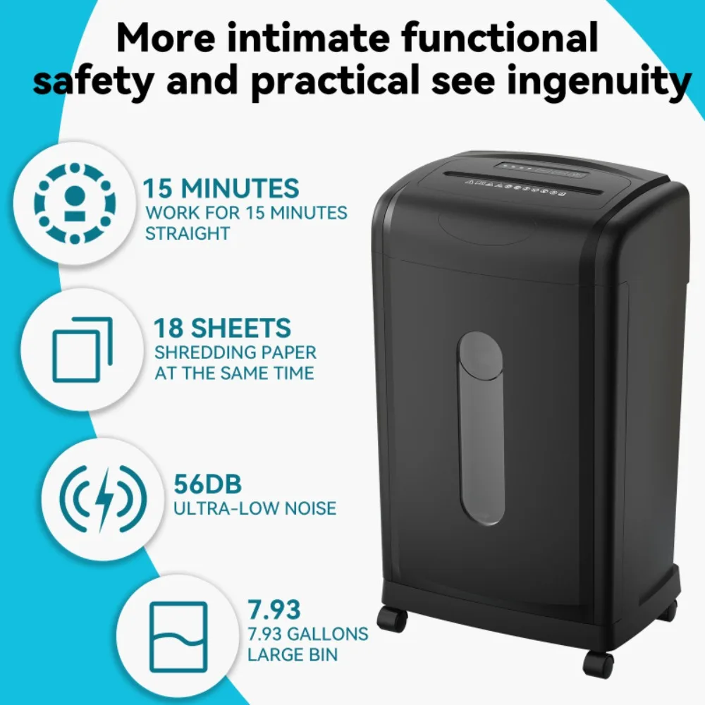 Paper Shredder for Office Use, Paper Destoryer Cross Cut，Trash Compactors