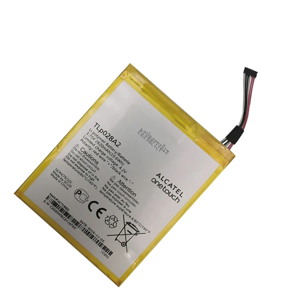 Original Replacement Battery 2820mAh TLP028AD TLP028A2 Battery For Alcatel One Touch Onetouch Batteries