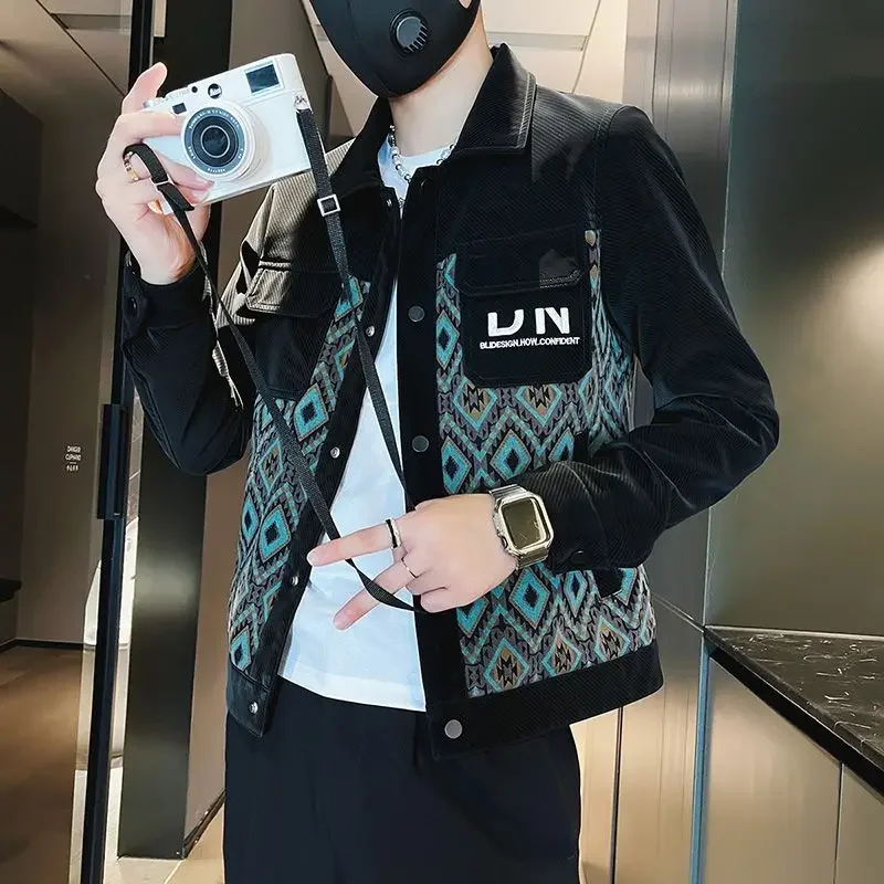 thumbnail image 1 of Abrigos masculinos Rebajas de invierno de primavera y otoño Chaquetas elegantes para hombre Reseñas coreanas de alta calidad Muchas prendas de moda 2024 Tendencia Y2k, 1 of 5