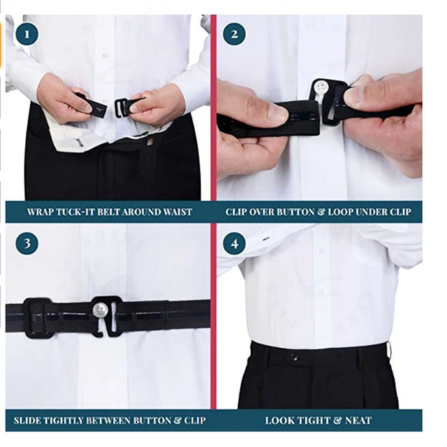 1pc shirt holder belt mens shirt stays Adjustable shirt belt Adjustable