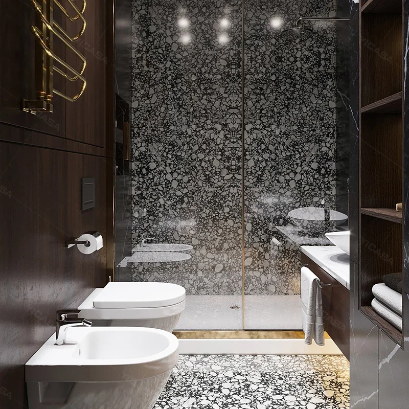 24inch aluminum bathroom vanity with cabinet with led mirror