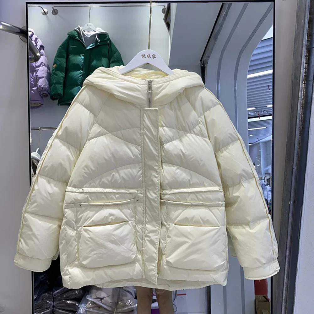 giacca-piumino-d'anatra-bianco-solido-casual-sciolto-caldo-capispalla-moda-con-cappuccio-autunno-inverno-cappotto-nuovo