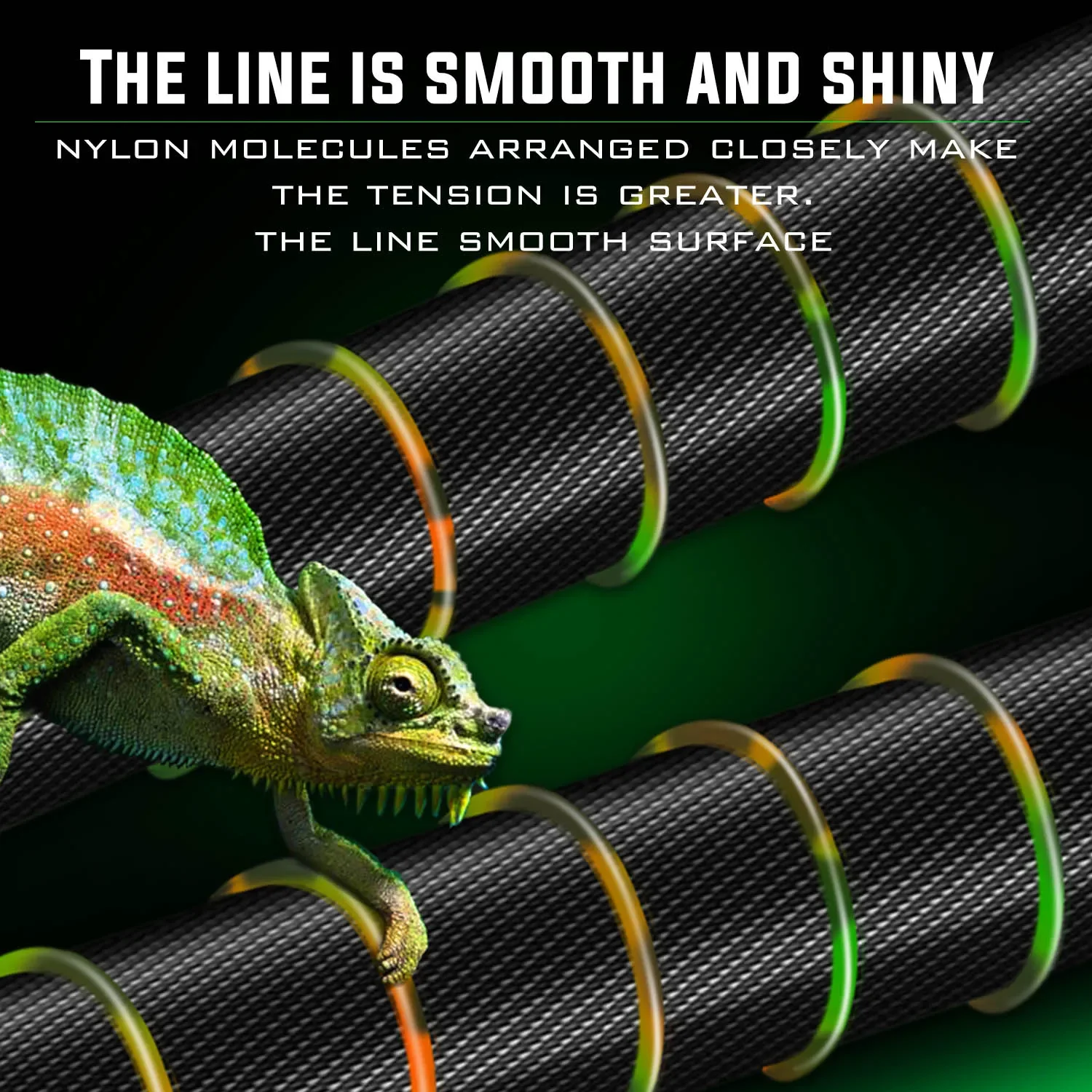 Sougayilang 150m 300m Invisible Nylon Fishing Line Speckle Carp Fishing Line Super Strong Sinking Spotted