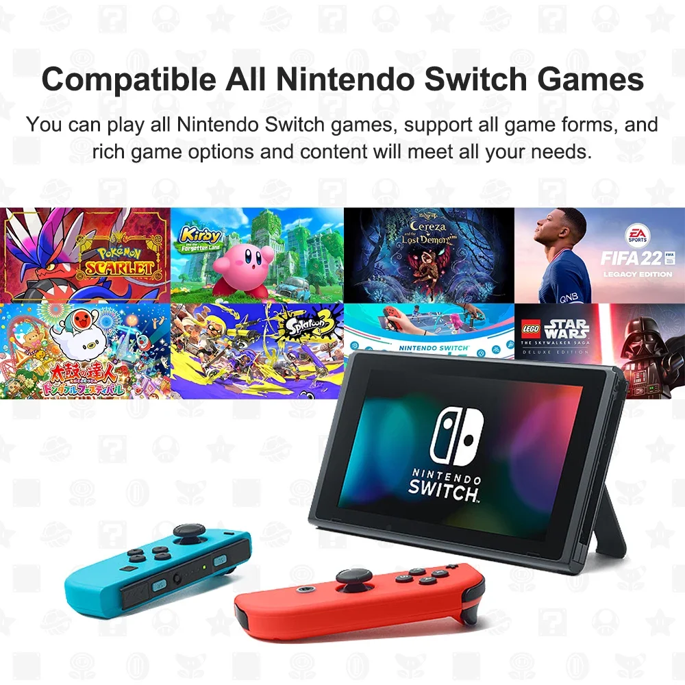 Nintendo Switch Game Console Multiple Color Editions Available with 6.2 Inch LCD Screen 4.5 to 9 Hours Battery Life