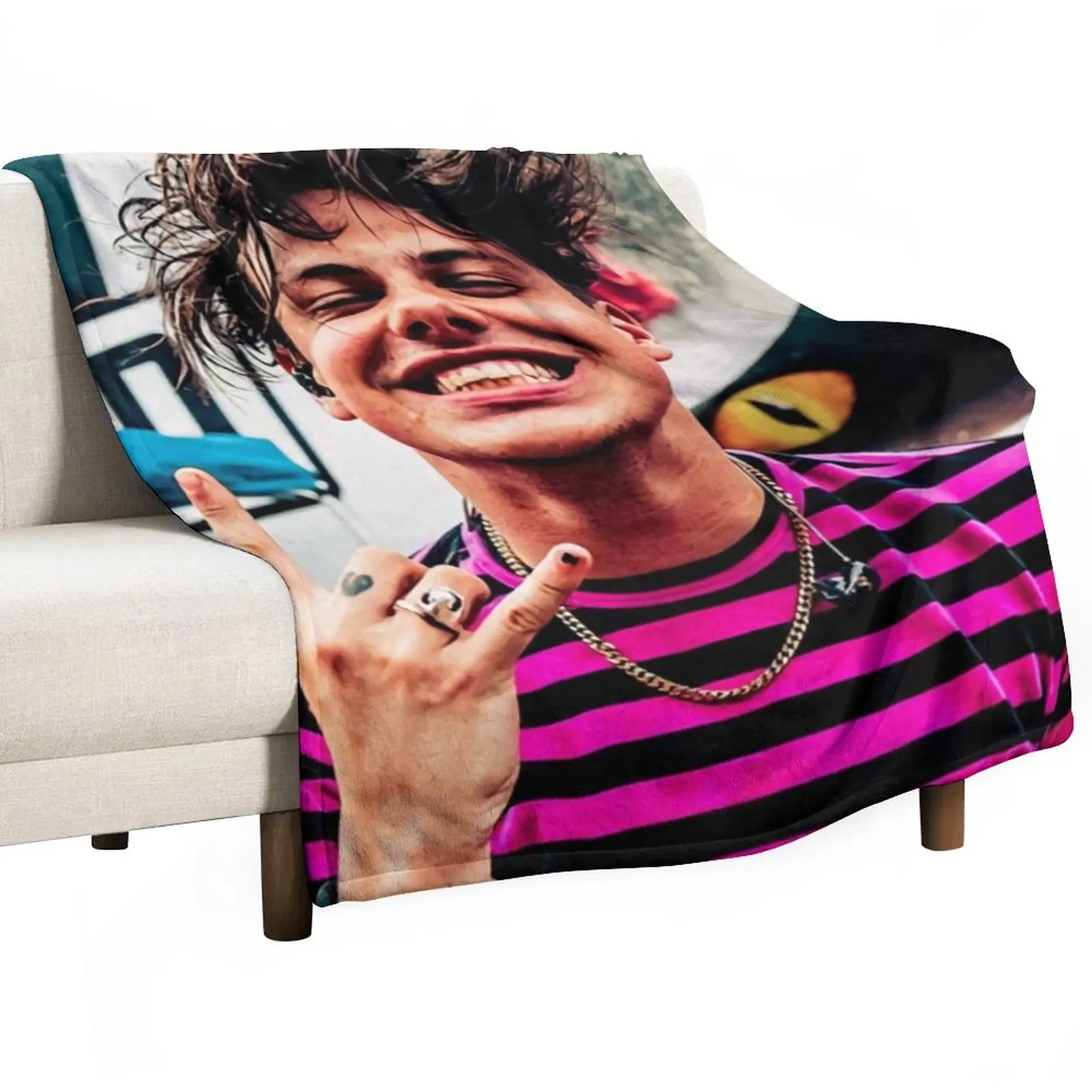 

Yungbluds Zebra Throw Blanket Fashion Sofa Blankets Plaid on the sofa