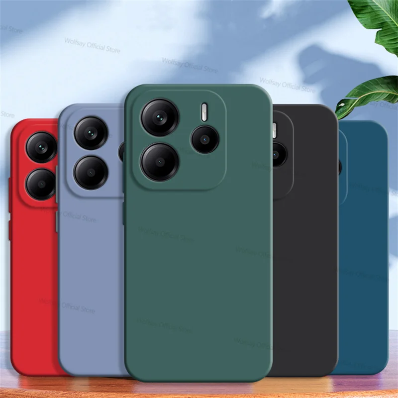 Shockproof Liquid Silicone Phone Back Cover - Durable and Stylish Protection