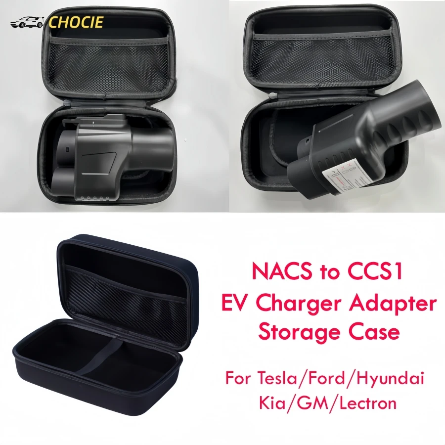 Universal EV Charger Adapter Protective Storage Bag - Durable Case