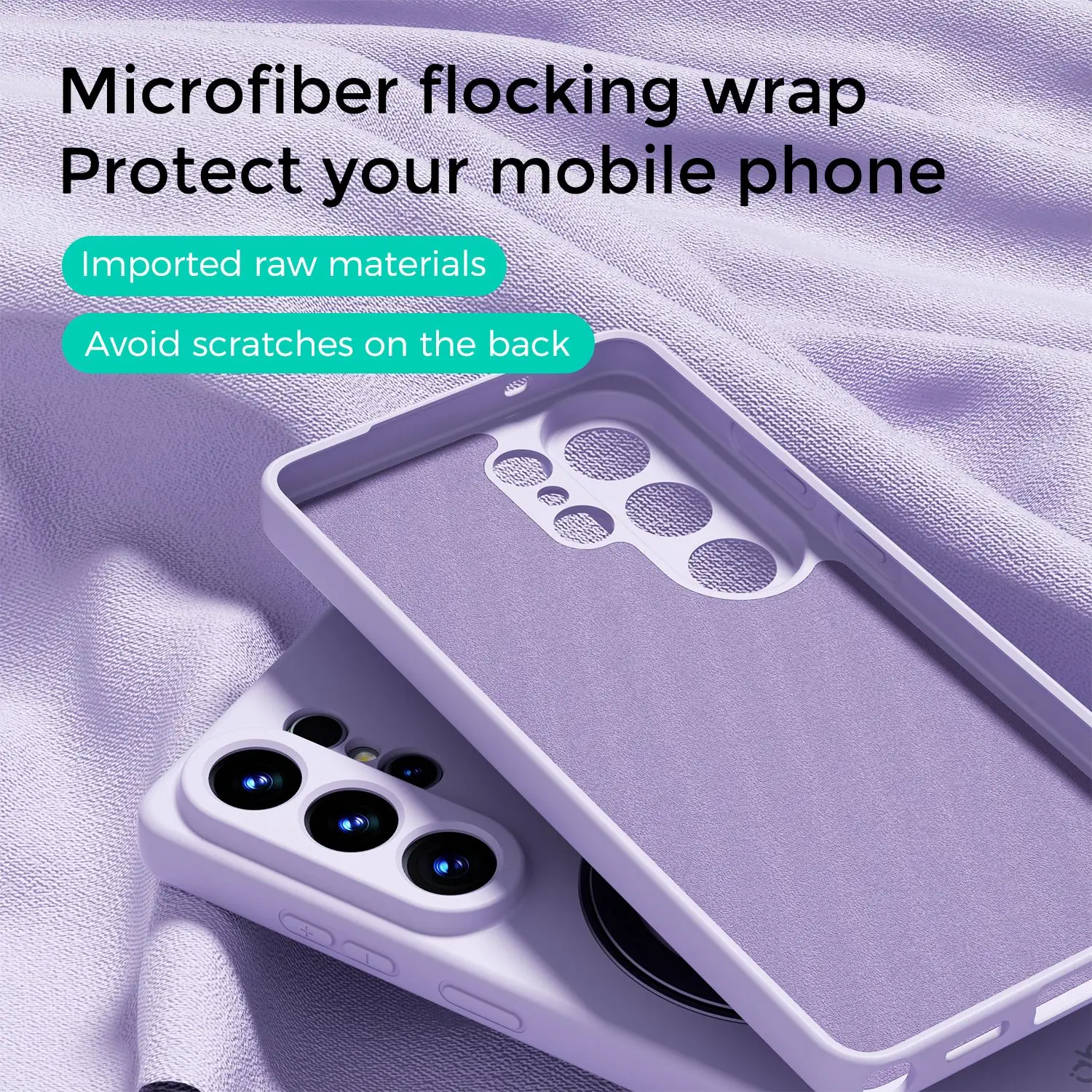 Premium Silicone Phone Case with Magnetic Holder for Enhanced Grip and Comfort